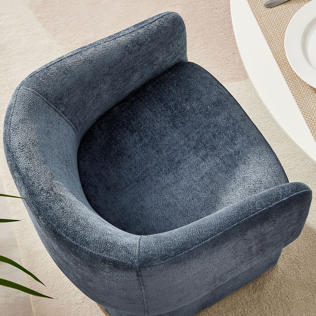 Verity Barrel Back Chenille Dining Armchair by Modway