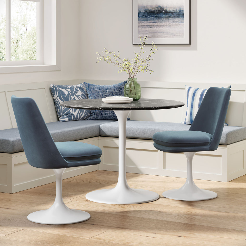 Lippa Swivel Dining Performance Velvet Side Chair by Modway