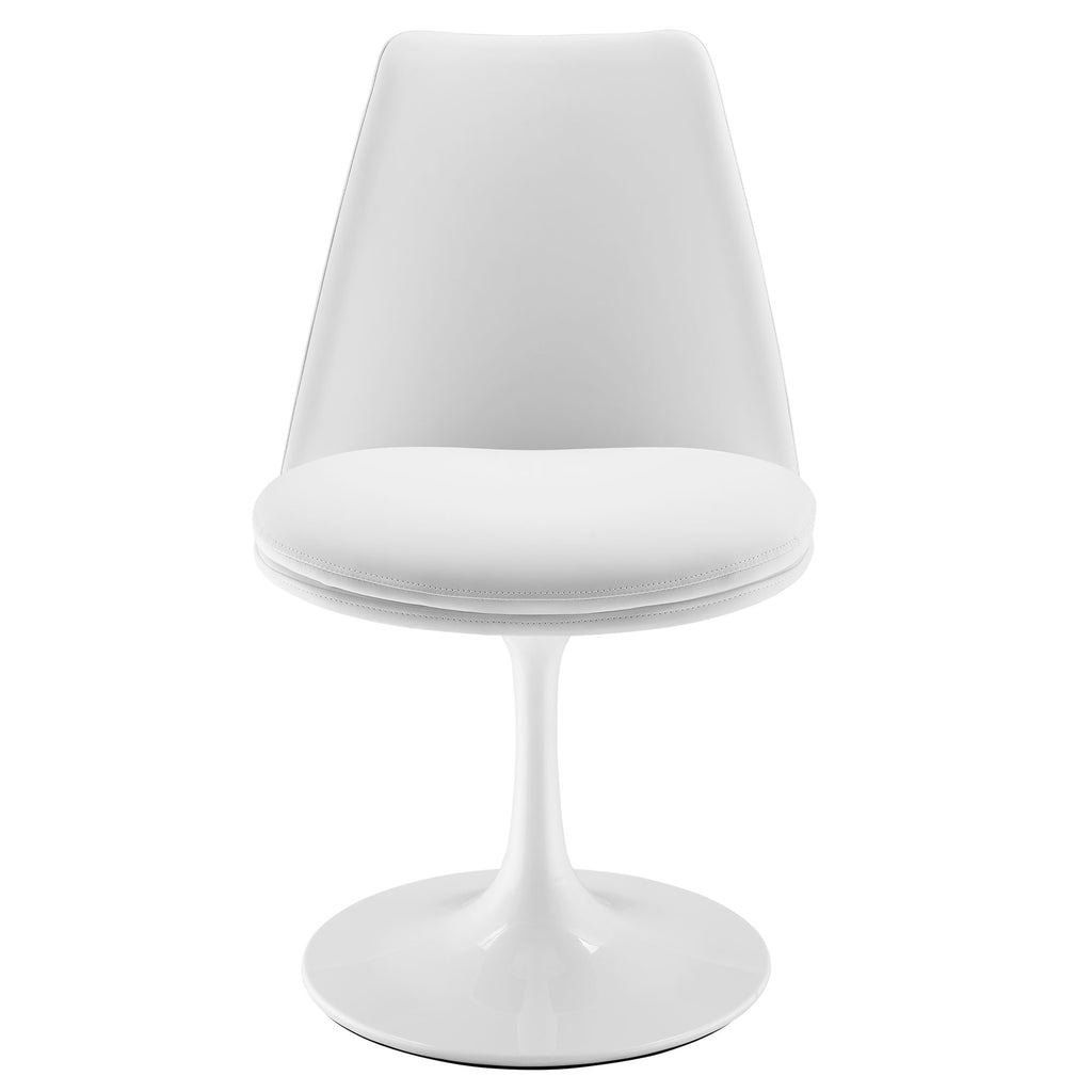 Lippa Swivel Dining Vegan Leather Side Chair by Modway