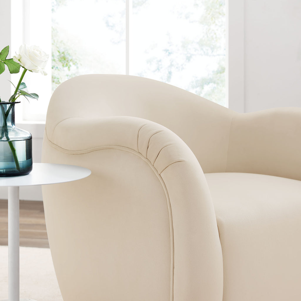 Compose Performance Velvet Swivel Armchair by Modway