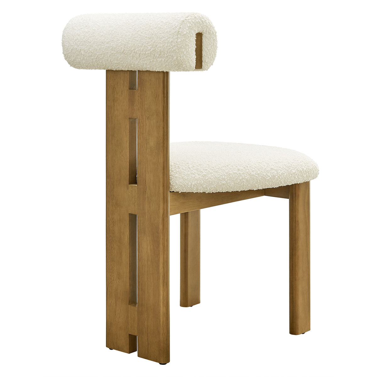 Torian Boucle Fabric Dining Chair Set of 2 by Modway