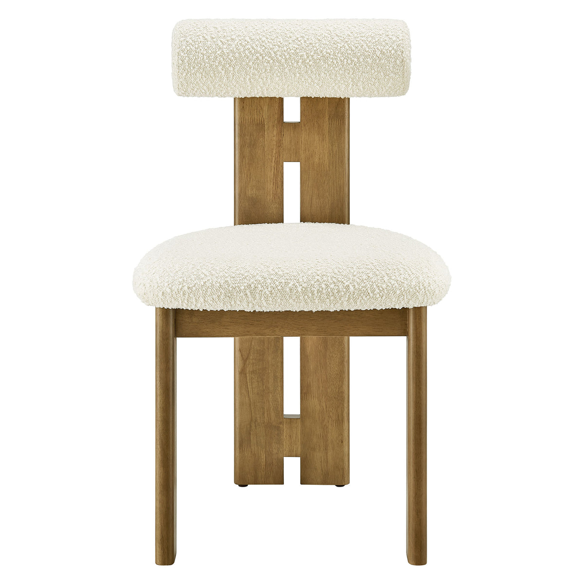 Torian Boucle Fabric Dining Chair Set of 2 by Modway