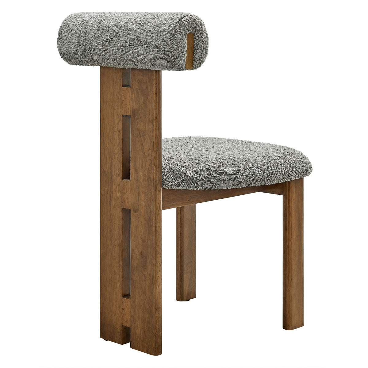 Torian Boucle Fabric Dining Chair Set of 2 by Modway