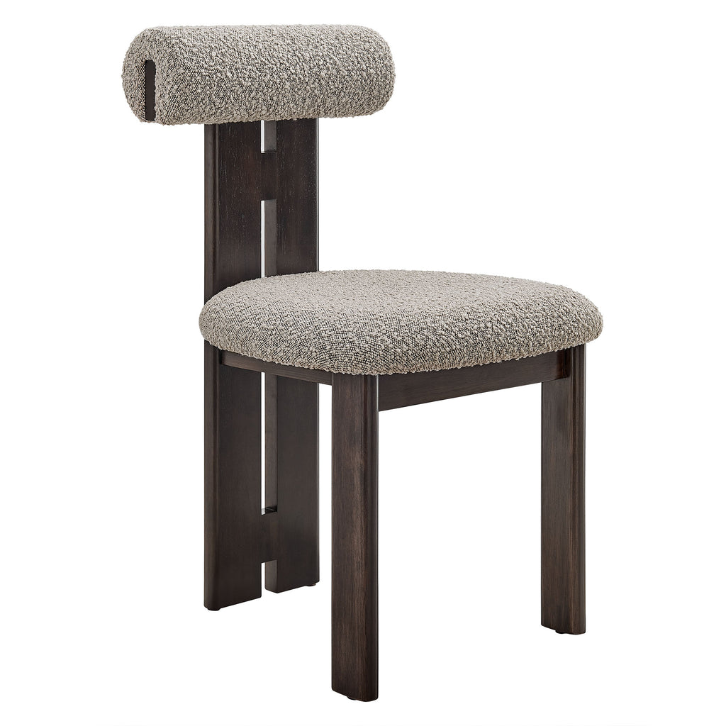 Torian Boucle Fabric Dining Chair Set of 2 by Modway