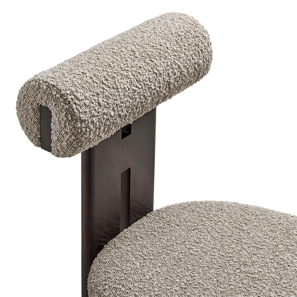 Torian Boucle Fabric Dining Chair Set of 2 by Modway