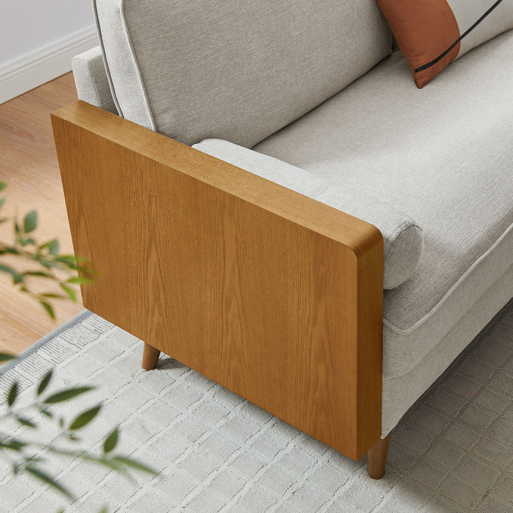 Kellan Heathered Fabric Upholstered Sofa by Modway