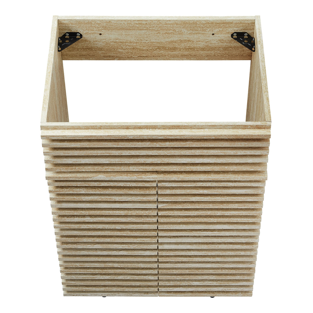 Render Faux Travertine Bathroom Vanity Cabinet (Sink Not Included) by Modway