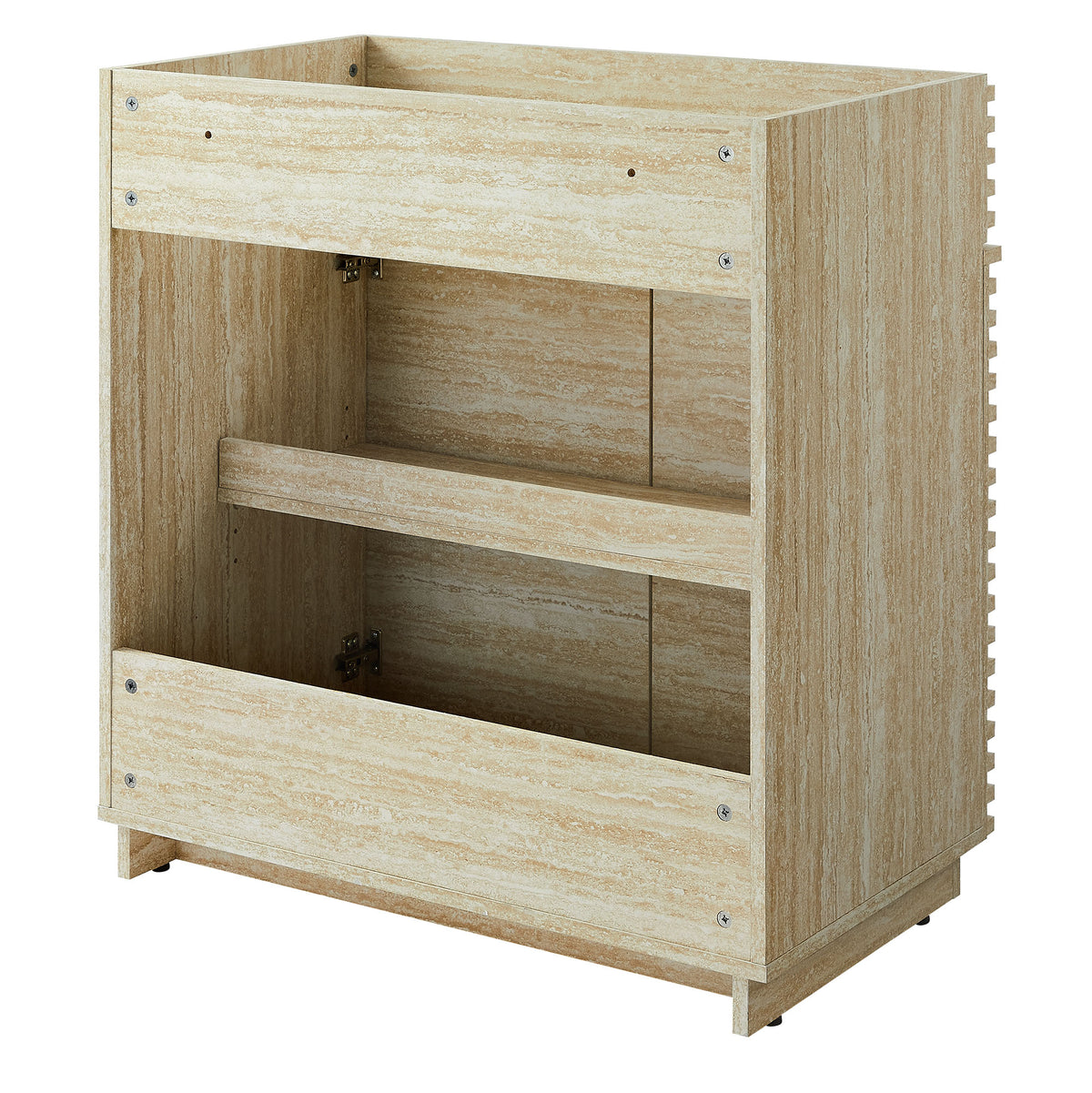 Render Faux Travertine Bathroom Vanity Cabinet (Sink Not Included) by Modway