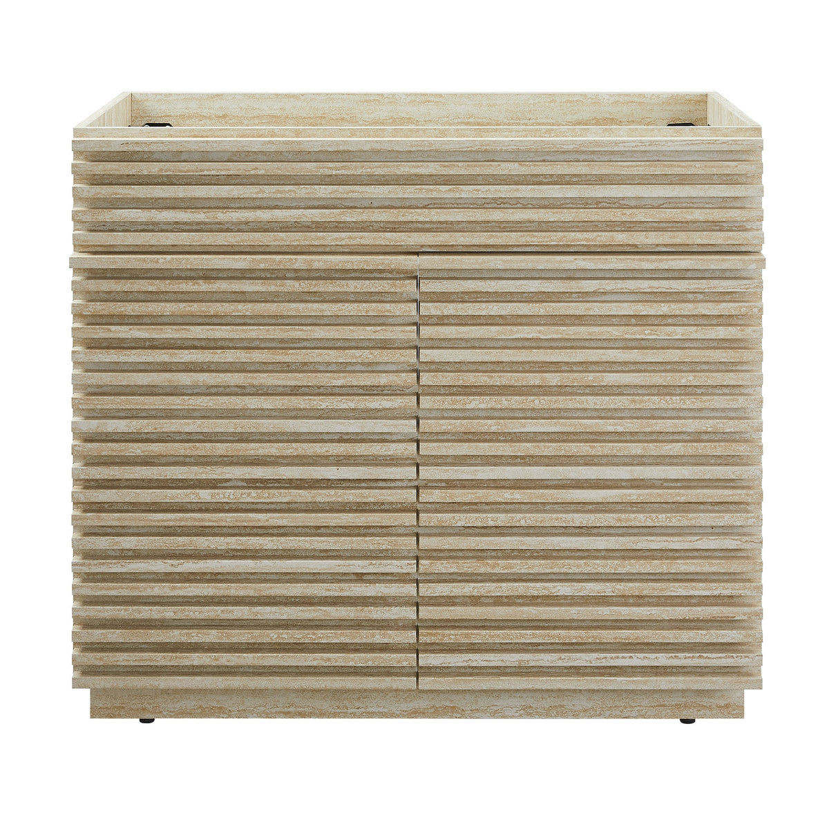 Render Faux Travertine Bathroom Vanity Cabinet (Sink Not Included) by Modway