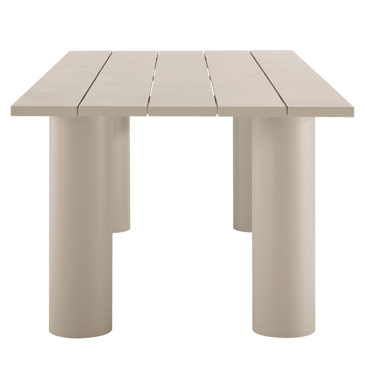 Nautica Outdoor Patio 87" Rectangular Aluminum Dining Table by Modway