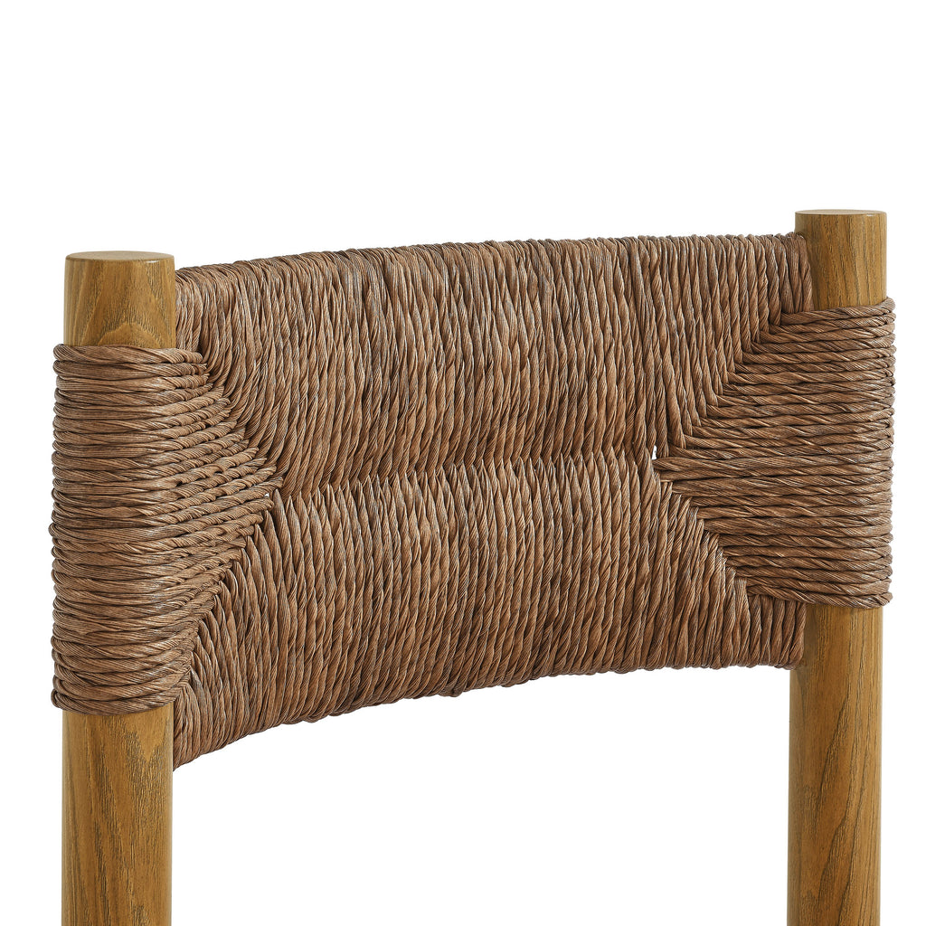 Parkland Outdoor Patio Rattan and Aluminum Dining Side Chairs Set of 2 by Modway