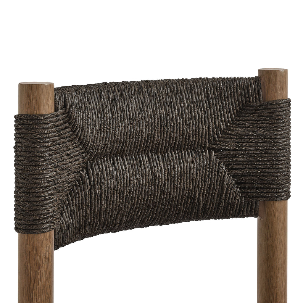 Parkland Outdoor Patio Rattan and Aluminum Dining Side Chairs Set of 2 by Modway