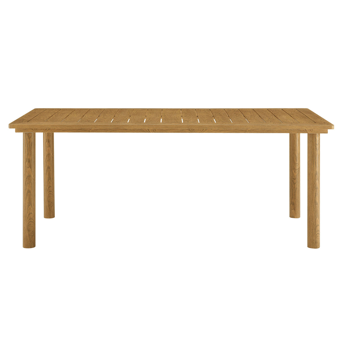 Parkland 76" Outdoor Patio Aluminum Dining Table by Modway