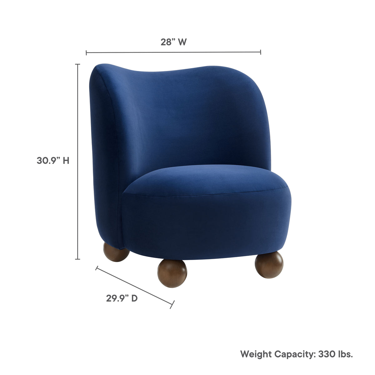 Monroe Performance Velvet Accent Chair by Modway