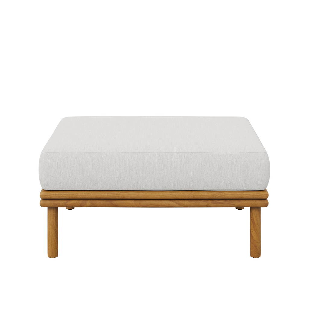 Wren Outdoor Patio Teak Wood Ottoman by Modway
