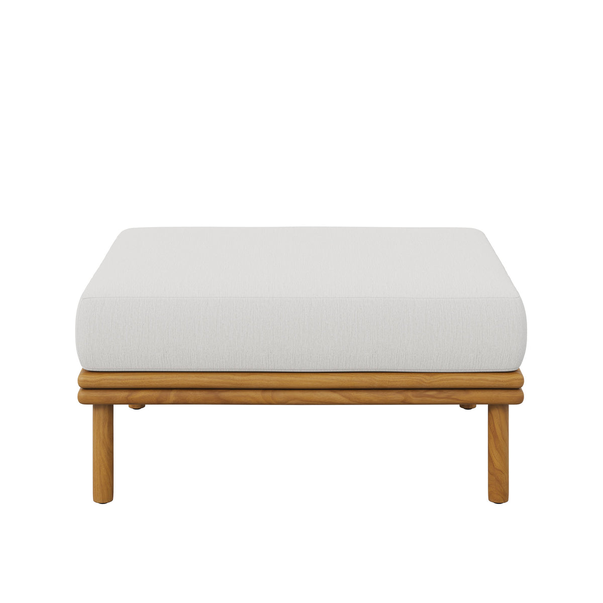 Wren Outdoor Patio Teak Wood Ottoman by Modway