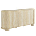 Overture 63" Oval Faux Travertine Sideboard by Modway
