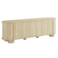 Overture 63" Oval Faux Travertine TV Stand by Modway
