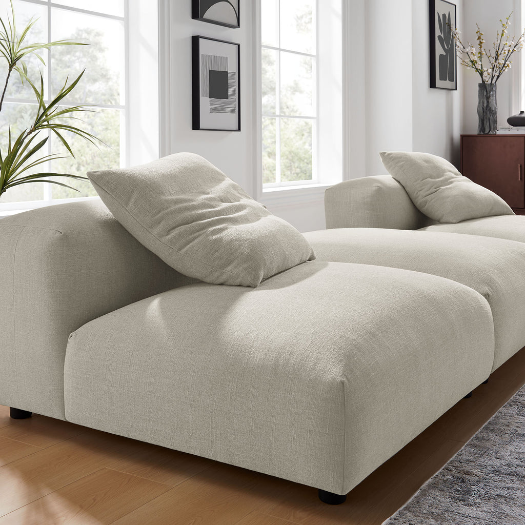 Solace 3-Piece Modular Upholstered Fabric Sectional Sofa by Modway