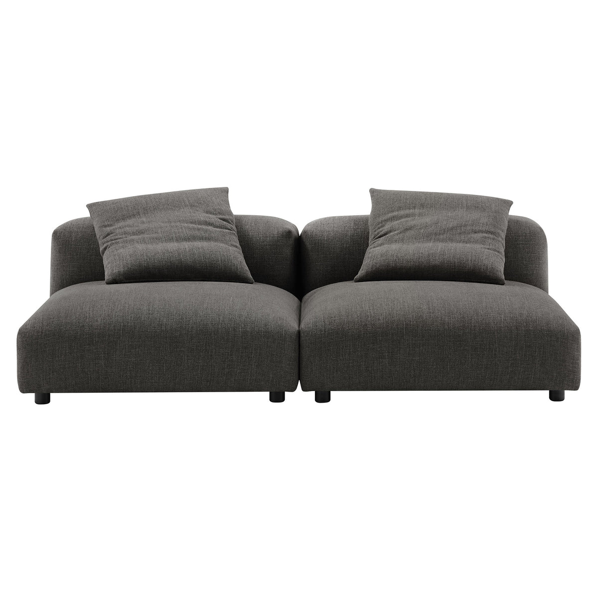Solace 2-Piece Modular Upholstered Fabric Sofa by Modway