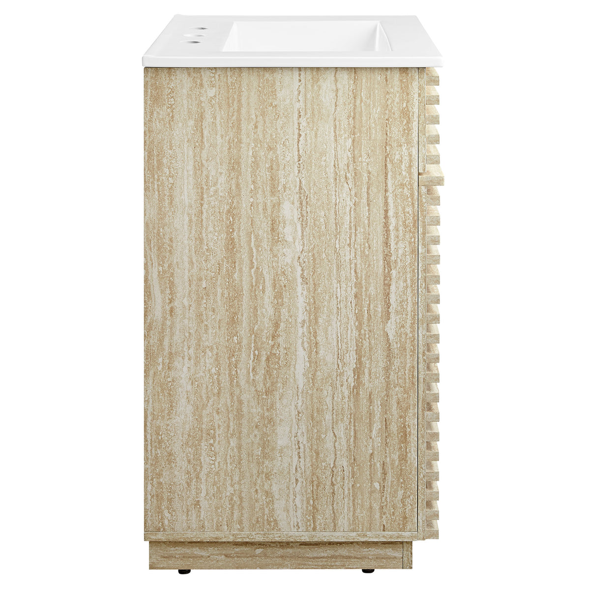 Render Faux Travertine Bathroom Vanity With Sink by Modway