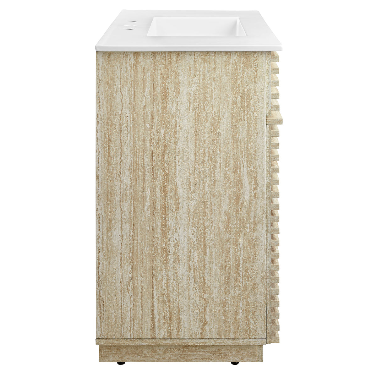 Render Faux Travertine Bathroom Vanity With Sink by Modway