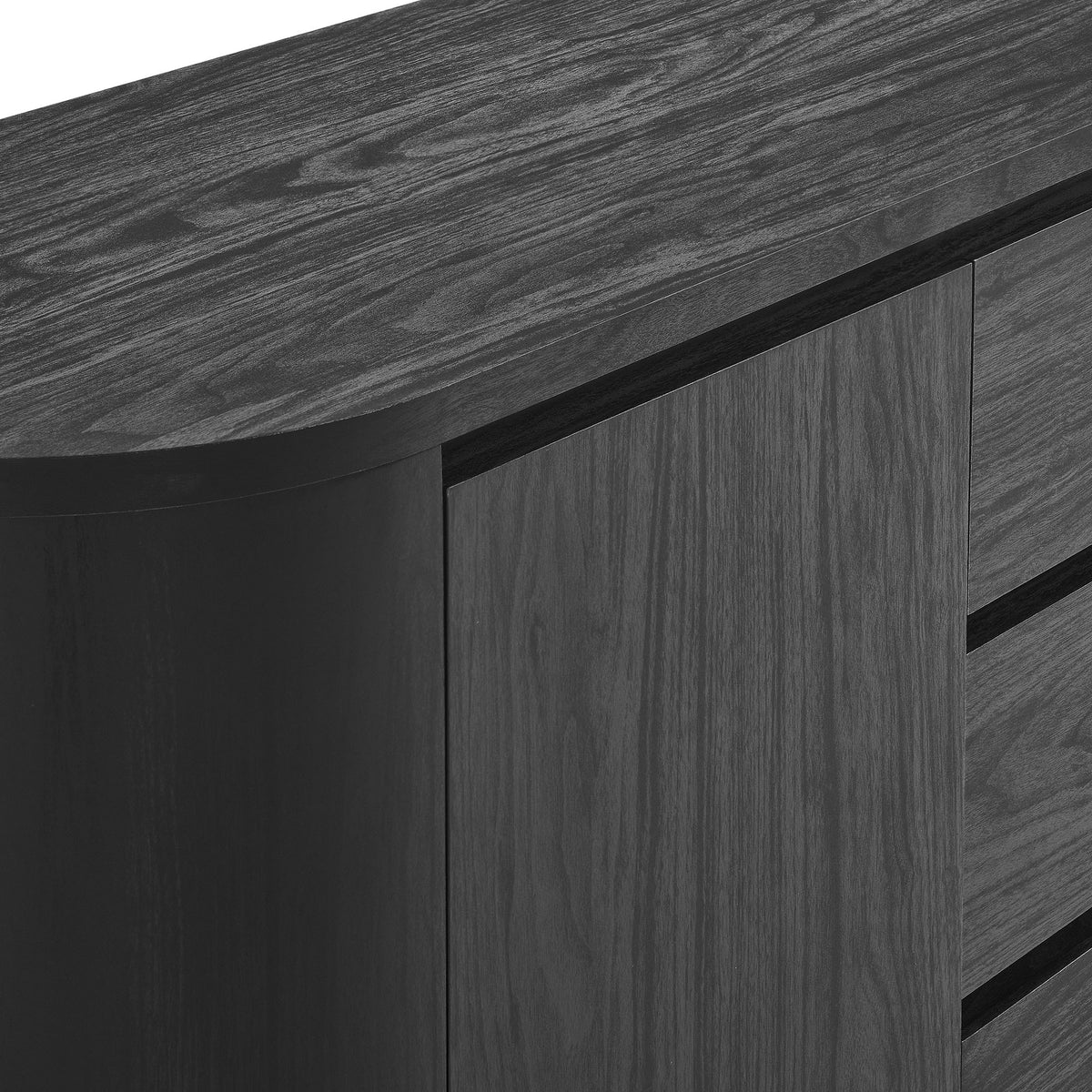 Duval 71" Rounded Sideboard Storage Cabinet by Modway