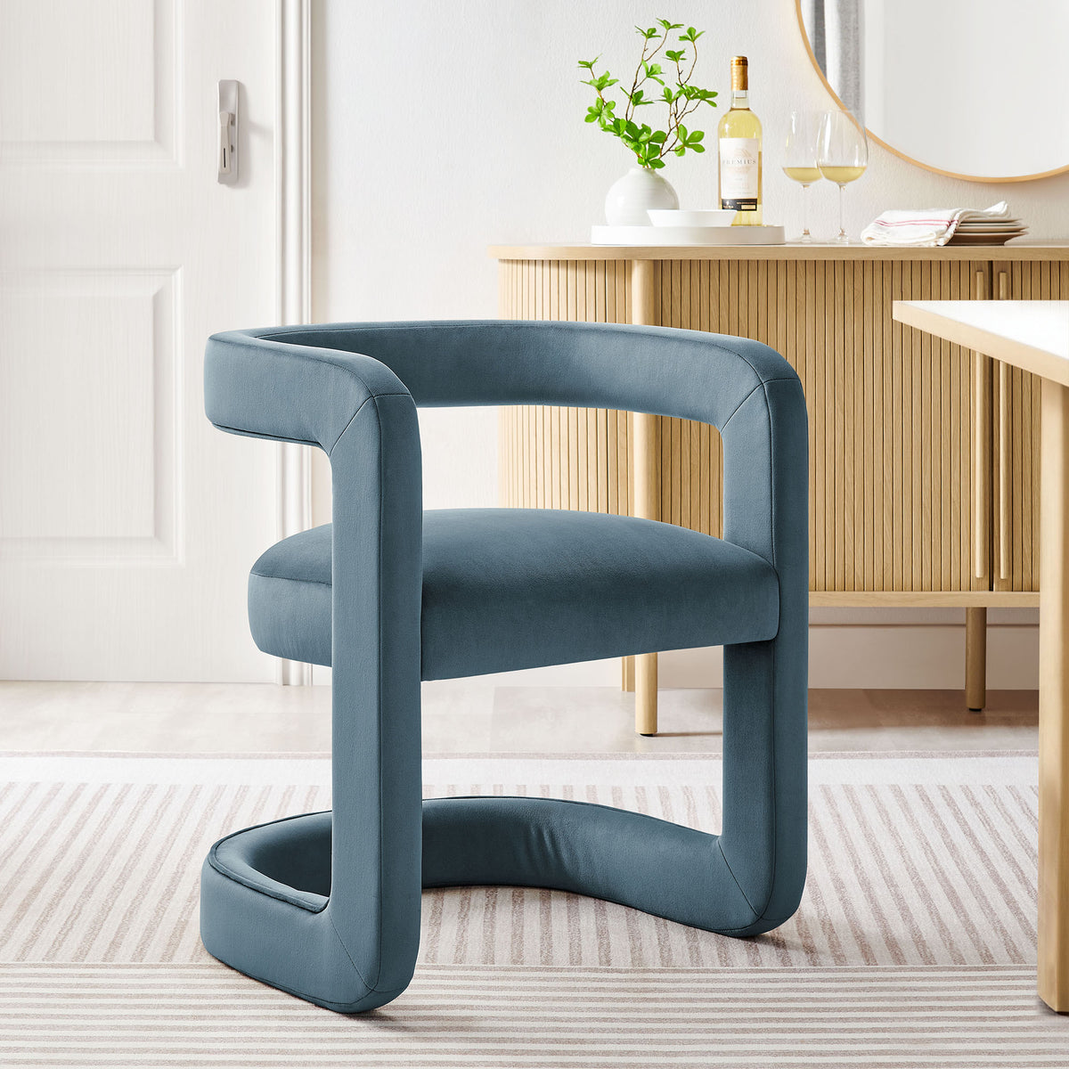 Winslow Barrel Performance Velvet Dining Chair by Modway