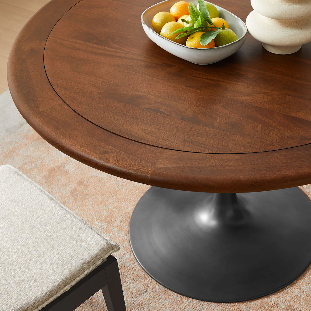 Lippa Round Pedestal Solid Wood Dining Table by Modway