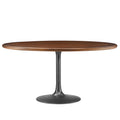 Lippa Round Pedestal Solid Wood Dining Table by Modway