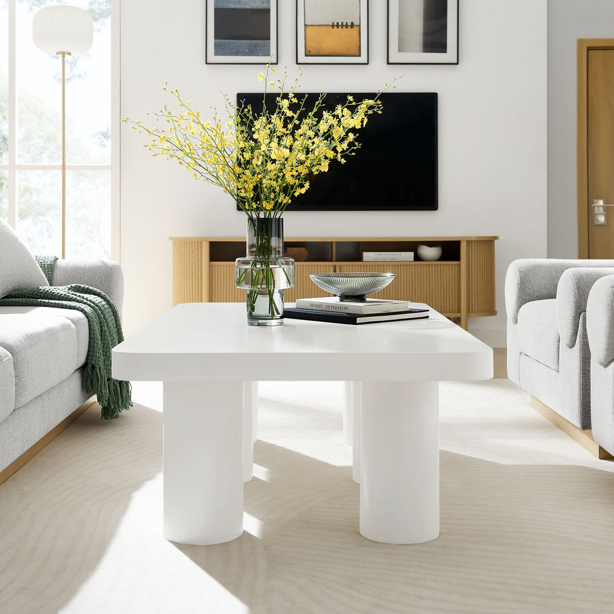 Cleo 54" Rectangular Coffee Table by Modway