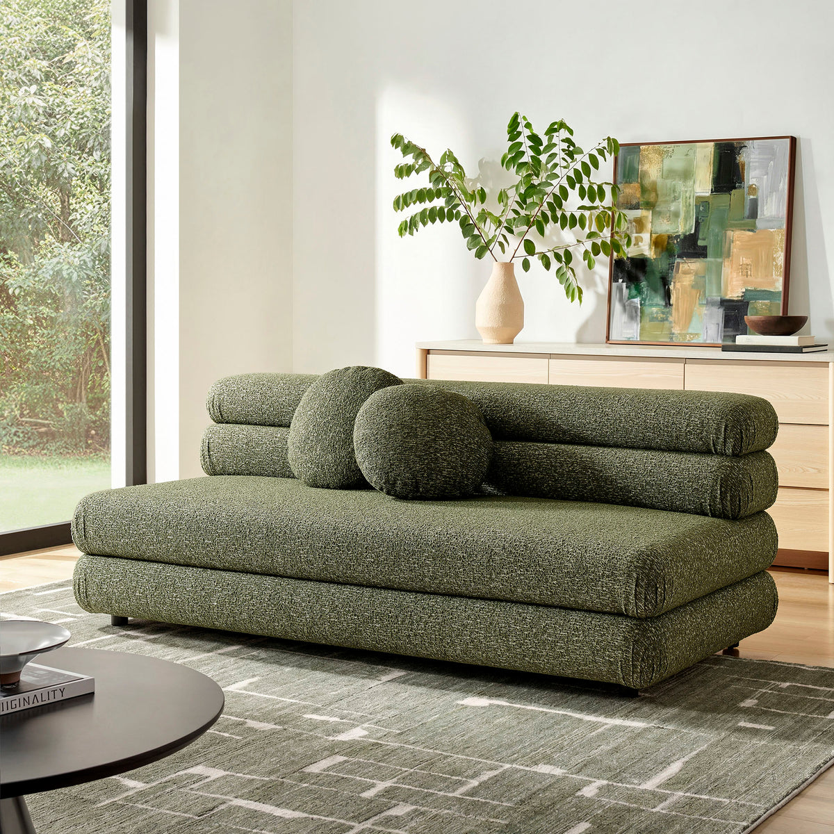Jubilee Upholstered Modular Armless Loveseat by Modway