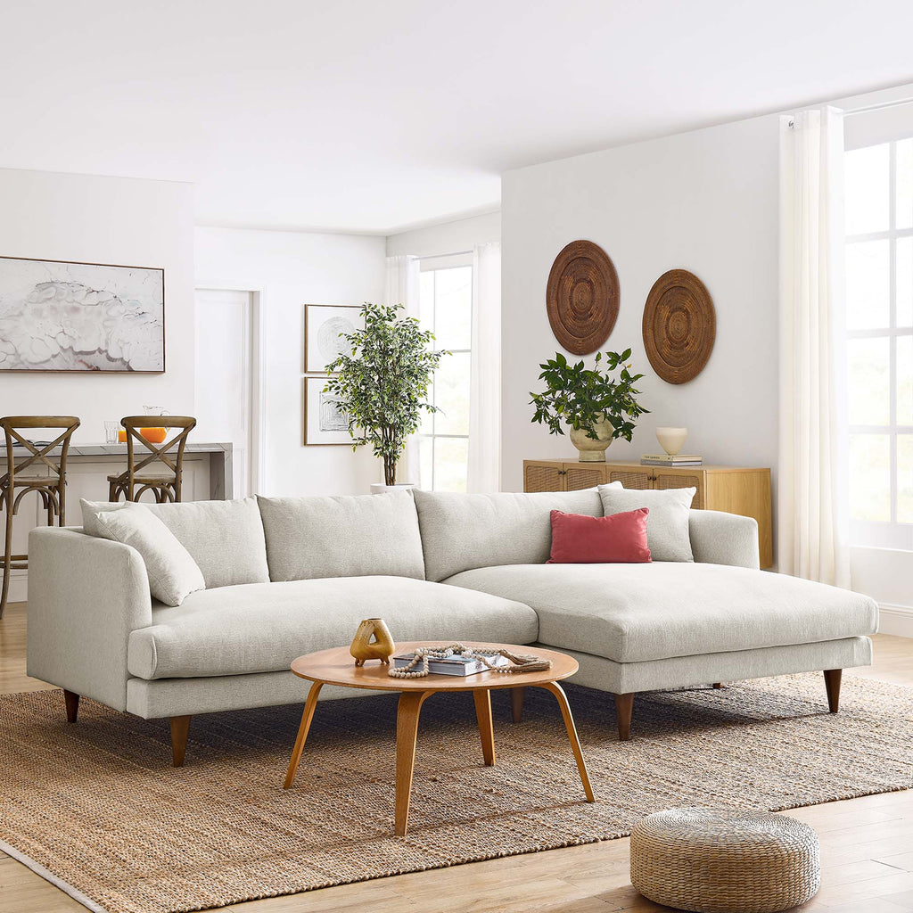 Zoya Right-Facing Down Filled Overstuffed Sectional Sofa by Modway