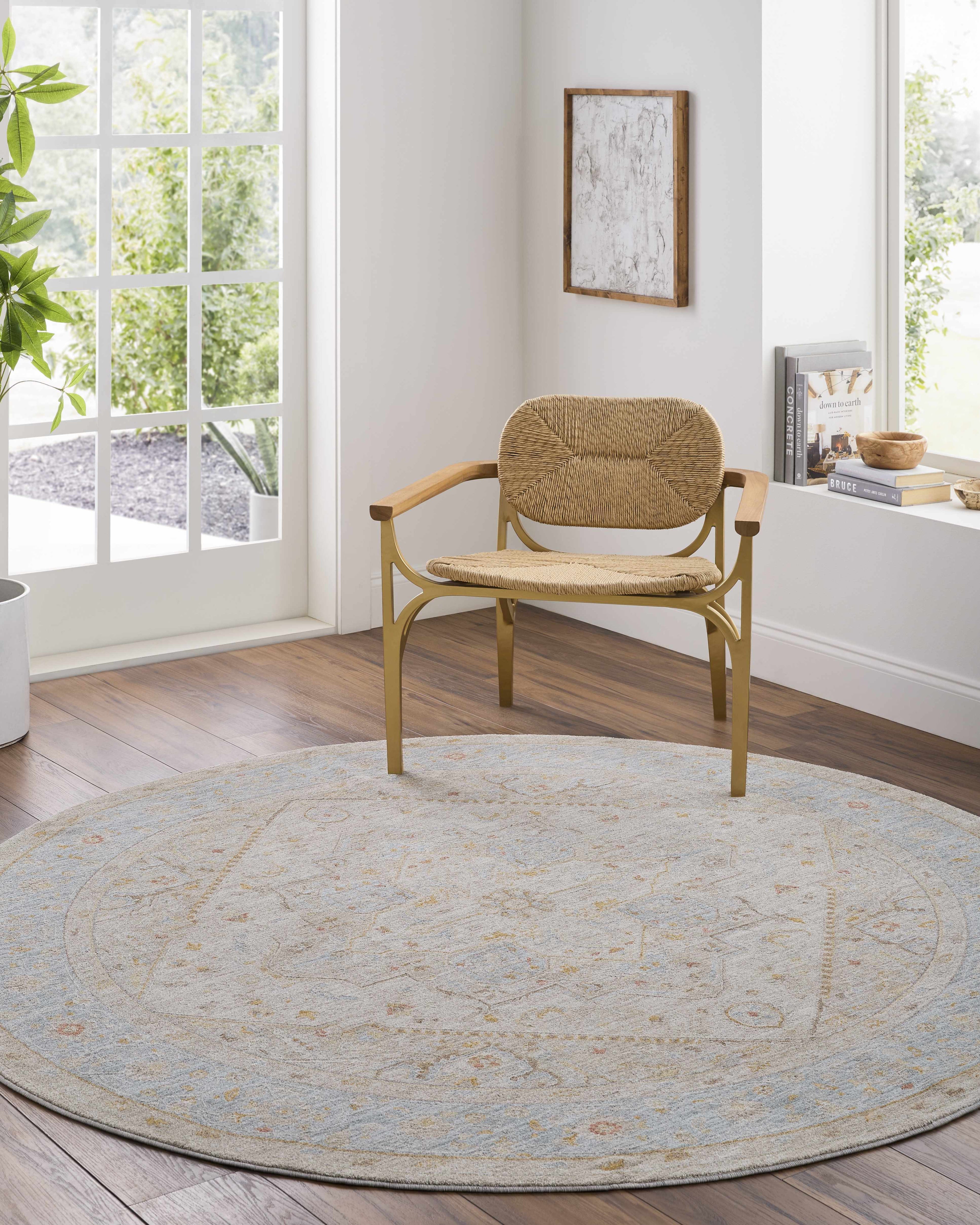 Ehan Cream Thick Luxe Oushak Rug