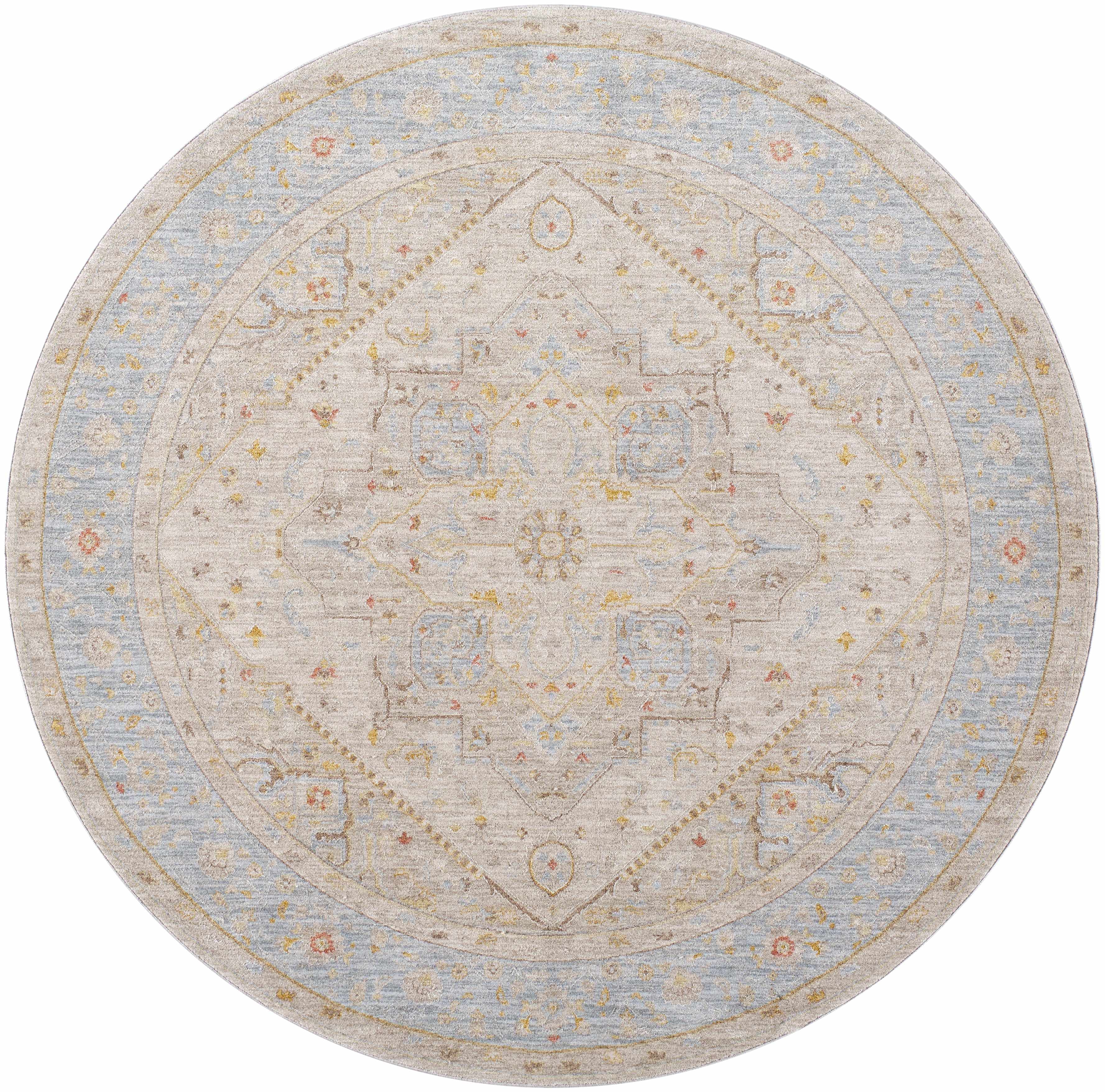 Ehan Cream Thick Luxe Oushak Rug