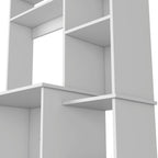 Versalles Writing Desk, Two Superior Shelves, Five Cubbies - White