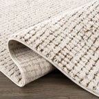 Keita Cream & Brown Area Rug