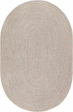 Cream Braided Faux Jute Outdoor Rug