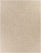 Cream Braided Faux Jute Outdoor Rug