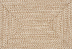 Cream Braided Faux Jute Outdoor Rug