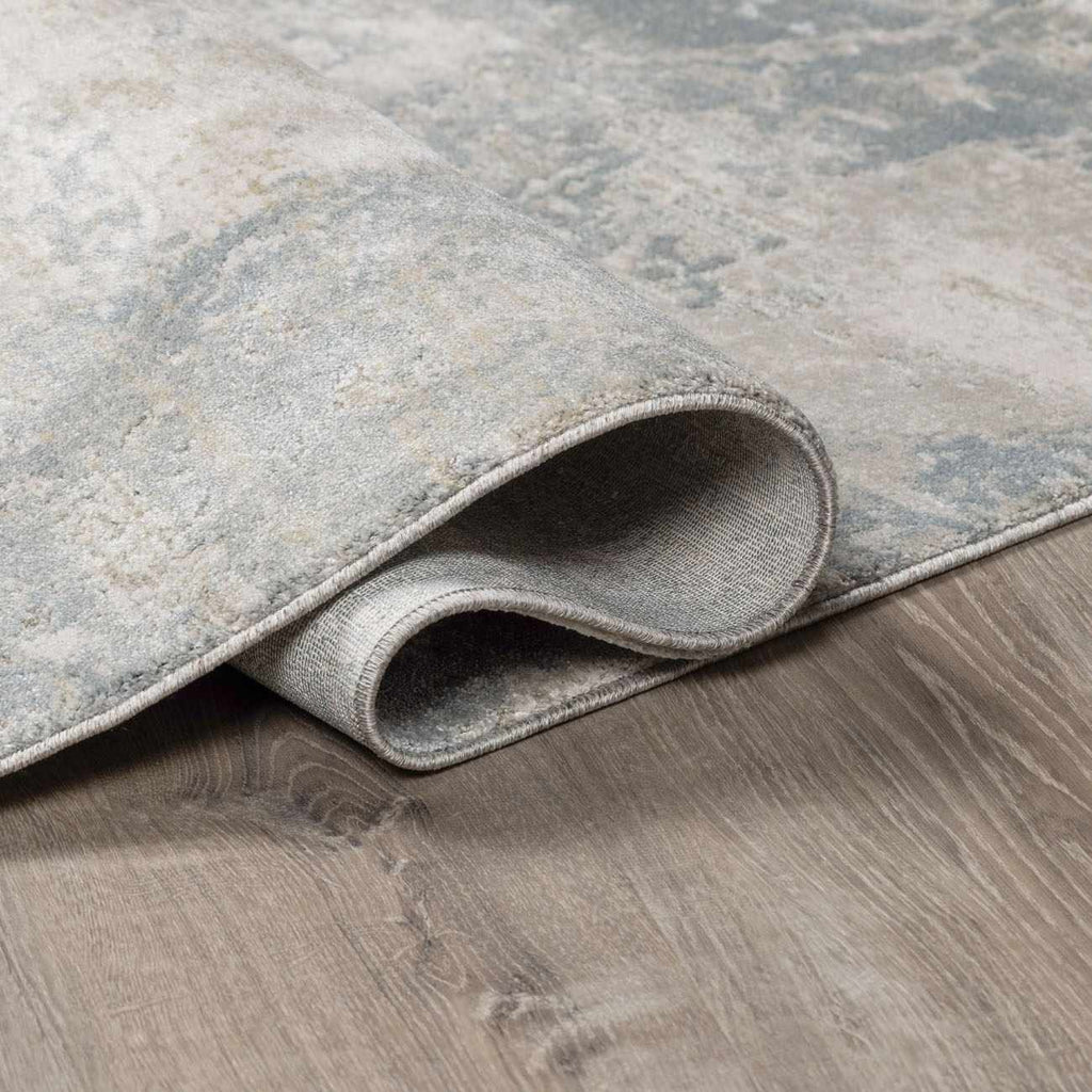 Fallin Gray Thick Luxe Abstract Striped Rug