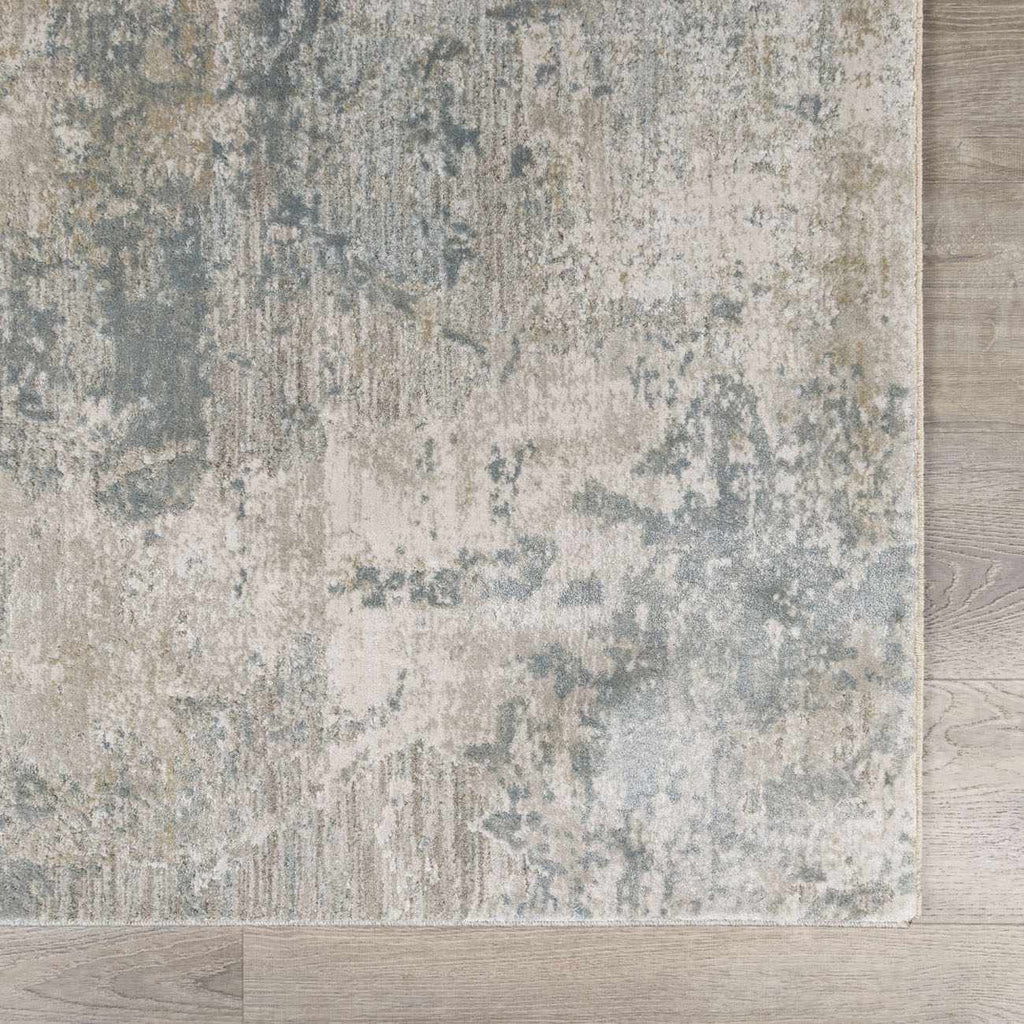 Fallin Gray Thick Luxe Abstract Striped Rug