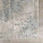 Fallin Gray Thick Luxe Abstract Striped Rug