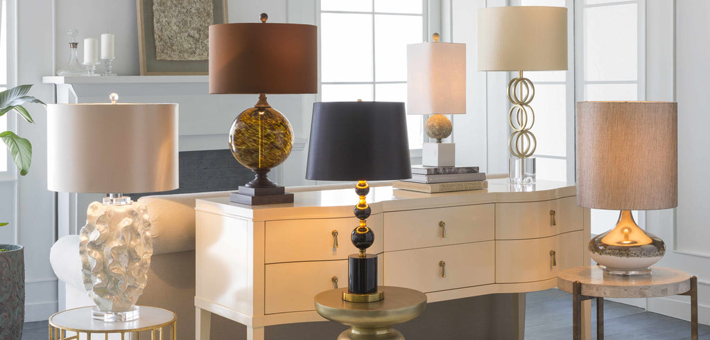 Zell Gold Crystal Table Lamp - Clearance