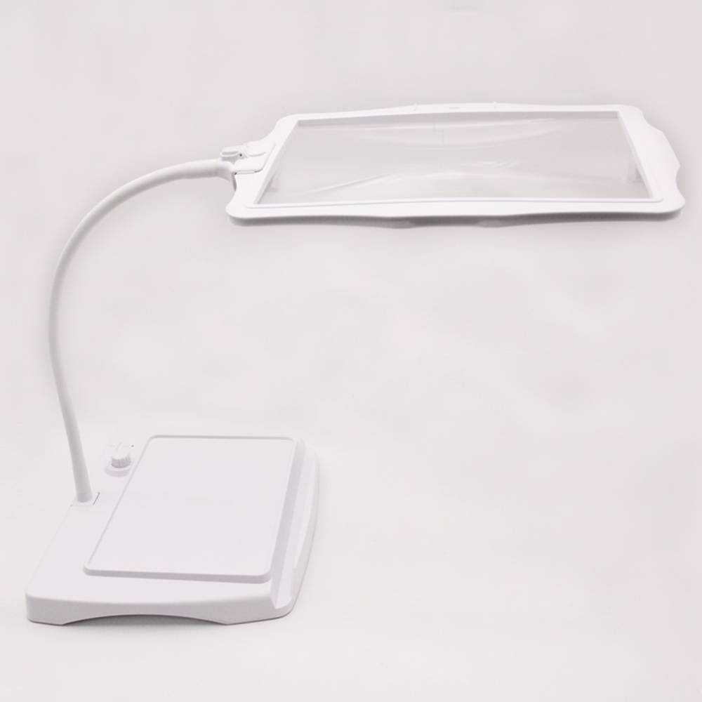 LED Floor Lamp with 3X Magnifying Glass for Reading Crafts