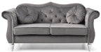 Cozy Transitional Flared Arm Loveseat