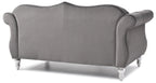 Cozy Transitional Flared Arm Loveseat
