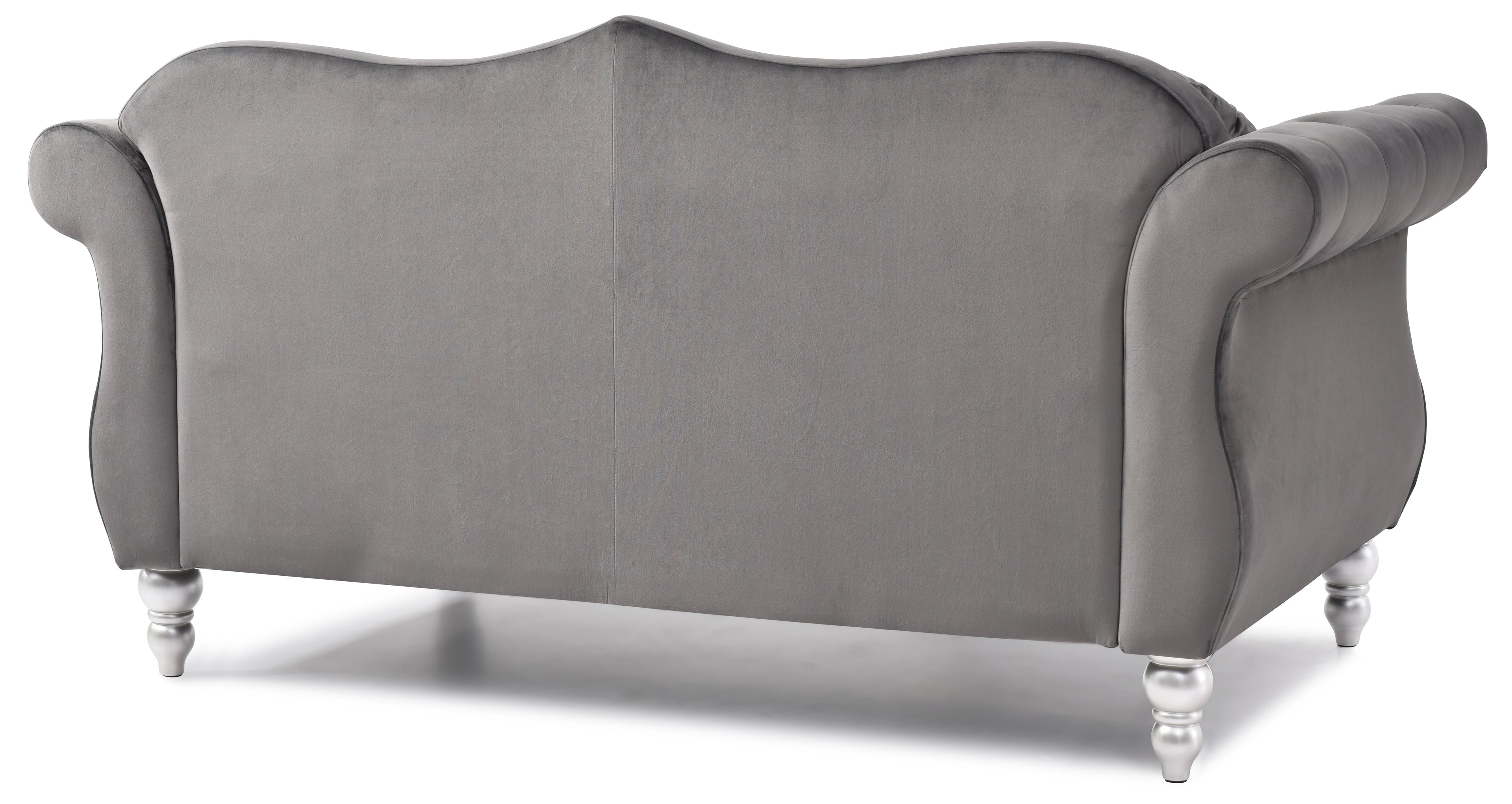 Cozy Transitional Flared Arm Loveseat