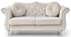 Elegant Flared Arm Loveseat