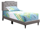 Casual Twin Bed In Light Grey Finish